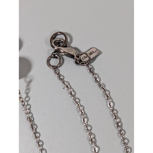 Rachel Roy Faux Pearl Necklace Long Chain Station Gray Metallic Whimsigoth 32 in - Picture 7 of 8